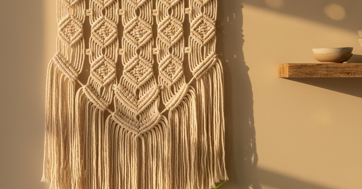 Dekoracje na ścianę z sznurka bawełnianego jak zrobić (2026)