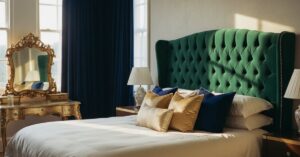 Sypialnia w stylu glamour: porady stylistyczne 2026