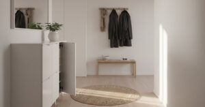 Inspiracje do przedpokoju w bloku 2026: Metamorfoza na miarę małego wnętrza