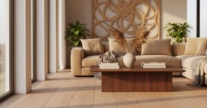 Drewniane elementy w nowoczesnym wnętrzu 2026: ciepło i styl