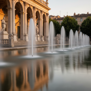 Fontanny w obiektywie: jak fotografować wodę w architekturze